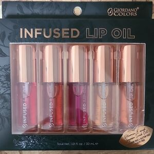 Giordano Colors Infused Lip Oil Collection - Pink, Red, Clear